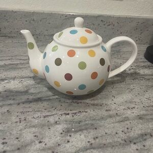 Pier 1 Colorful Polka Dot Teapot